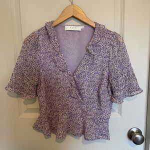 Cropped floral ASTR blouse